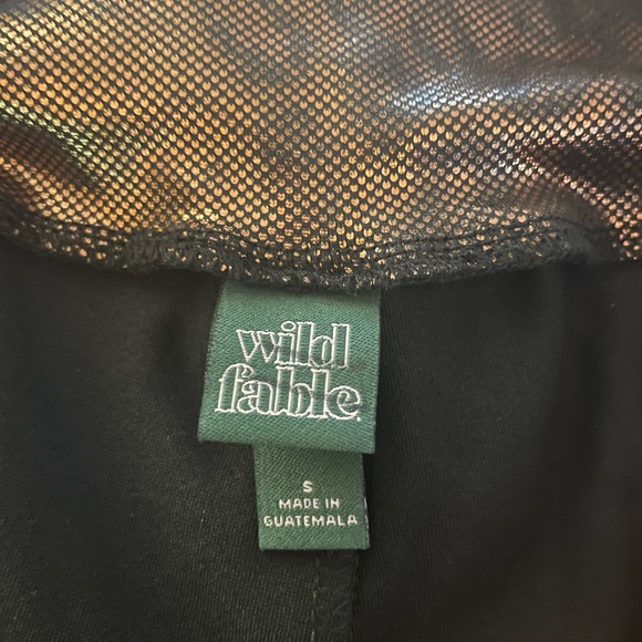 Wild Fable Metallic Animal Print High Rise Leggings- S - Picture 7 of 8